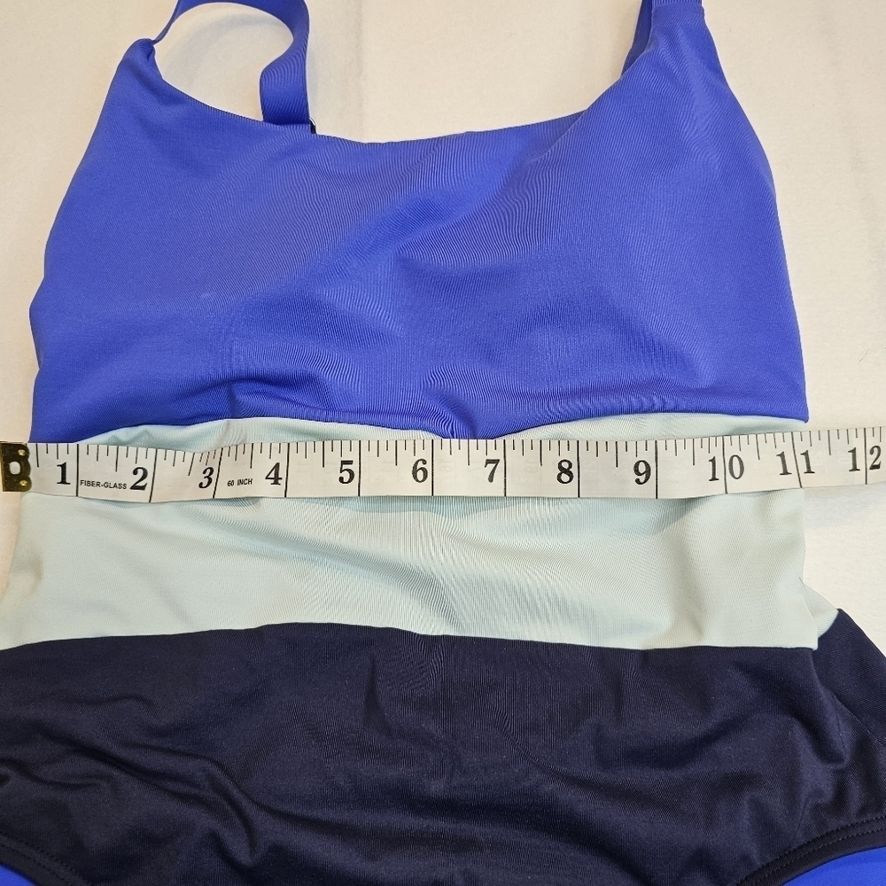Athleta Color Block One Piece Swimsuit Coastline Women's Size XXS Beach - Picture 4 of 11